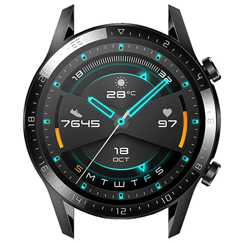 Миланский ремешок из нержавеющей стали для huawei Watch GT 2 46 мм 42 мм быстросъемный сетчатый тканый Ремешок Браслет черный серебристый