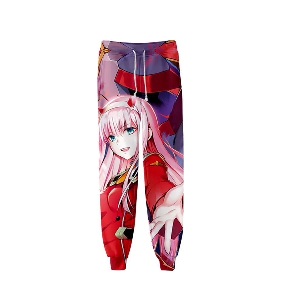 Anime DARLING in the FRANXX 3D Pants Jogging Zero Two Casual Men Women Sweatpants Cosplay clothing Long Sport Trousers women's snow pants