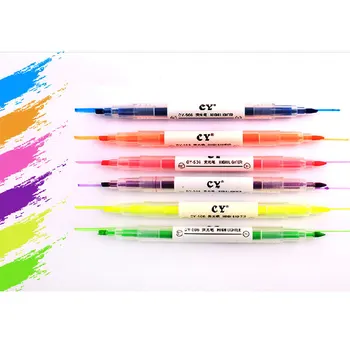 

Dual Tip Brush Marker Pens Highlighter Pen Fineliner Coloring Art Supplies Sketch Calligraphy Painting Watercolor Pens Set