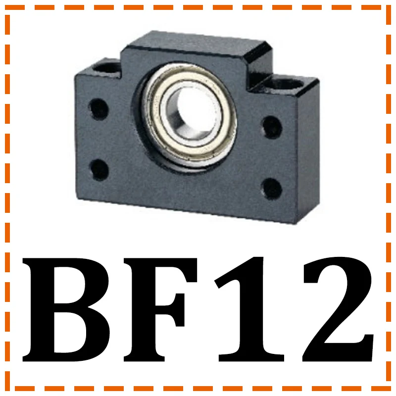 Блок поддержки TBI Профессиональный BF10 BF12 BF15 BF17 BF20 поддержка ed-side C3 C7 для шарикового винта TBI sfu 1204 Премиум bk12 части ЧПУ - Цвет: BF12