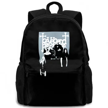 

Reverend Bizarre Band Logo Printed Stree Twear Hipster women men backpack laptop travel school adult student