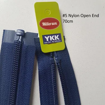 

YKK zipper size 5 nylon open end 70 cm 10 pcs in a pack