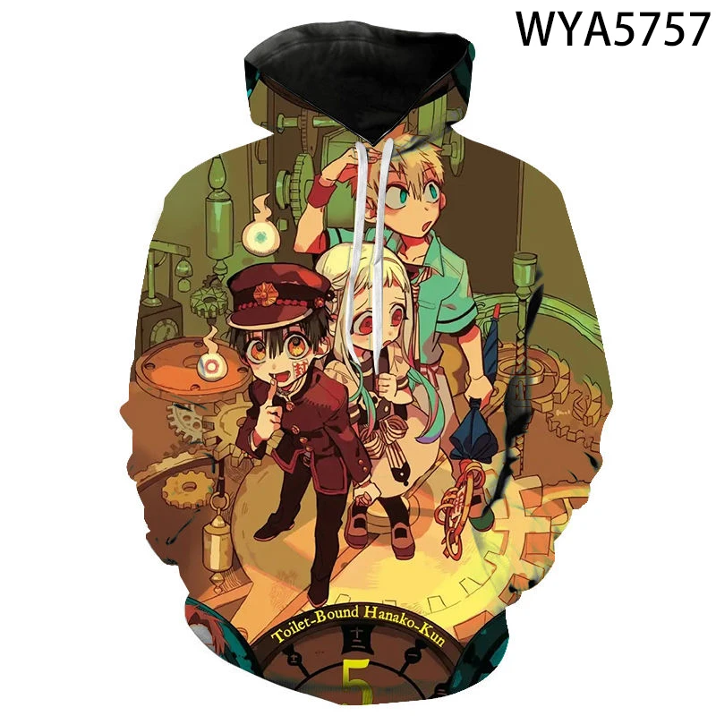 

2020 New Fashion Casual Boy Girl Kids Toilet-Bound Hanako-kun Printed 3D Hoodies Streetwear Men Women Children Sweatshirts Tops