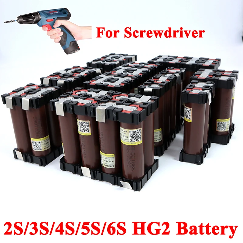 Аккумуляторная батарея 18650 HG2 2S 3S 3000 мАч 6000 20 А 7 4 В 12 6 14 8 в 18 25 2 29 для отверток