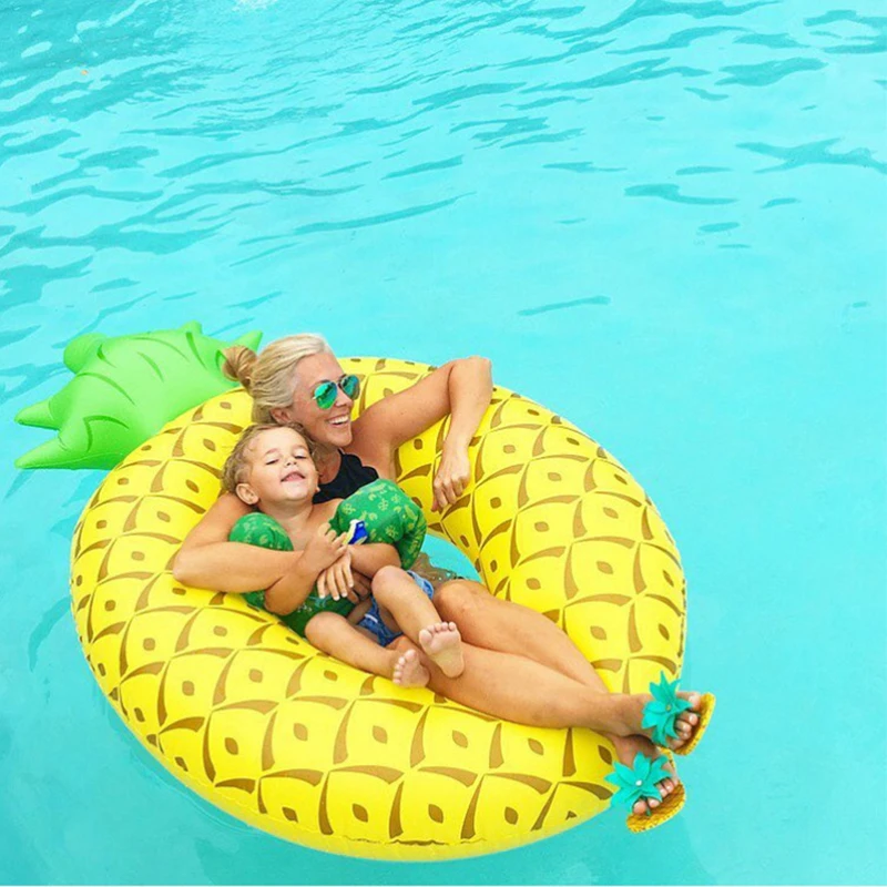 1pc Kids Swim Ring Inflatable Watermelon Float Swimming Pool Toy Tubes Swim Laps 