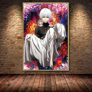 

Family decoration Japan high popularity anime Tokyo Ghoul Painting Canvas Posters Prints Cuadros Wall Art Pictures Home Decor