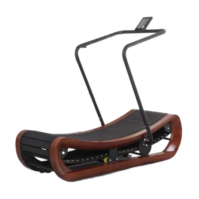 SRJOIN Unpowered Wooden Treadmill, Household and Commercial, Aerobic Silent Track, Fitness Device, Environment-Friendly, New