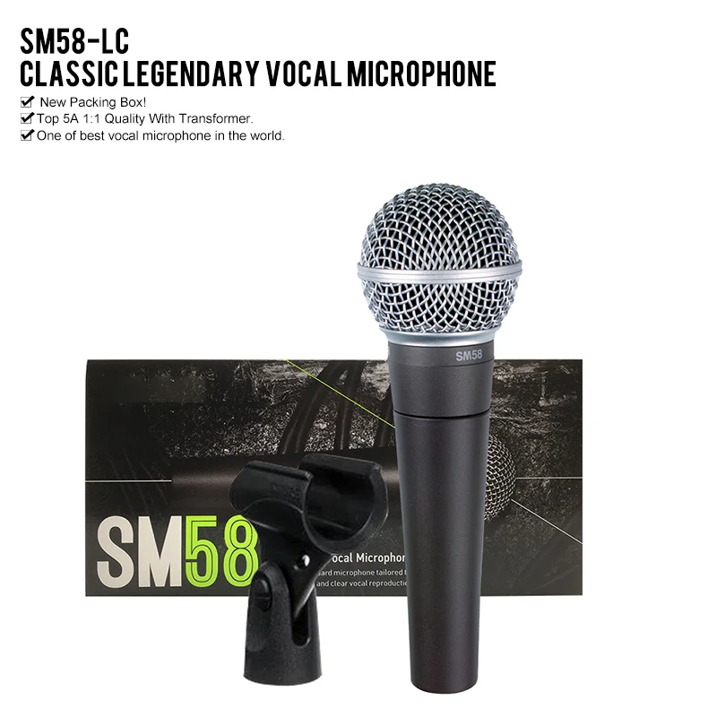Neue Verpackung SM58 LC SM 58 wired dynamische nieren professionelle mikrofon für shure mikrofon karaoke KTV bühne zeigen|Mikrofone| - AliExpress