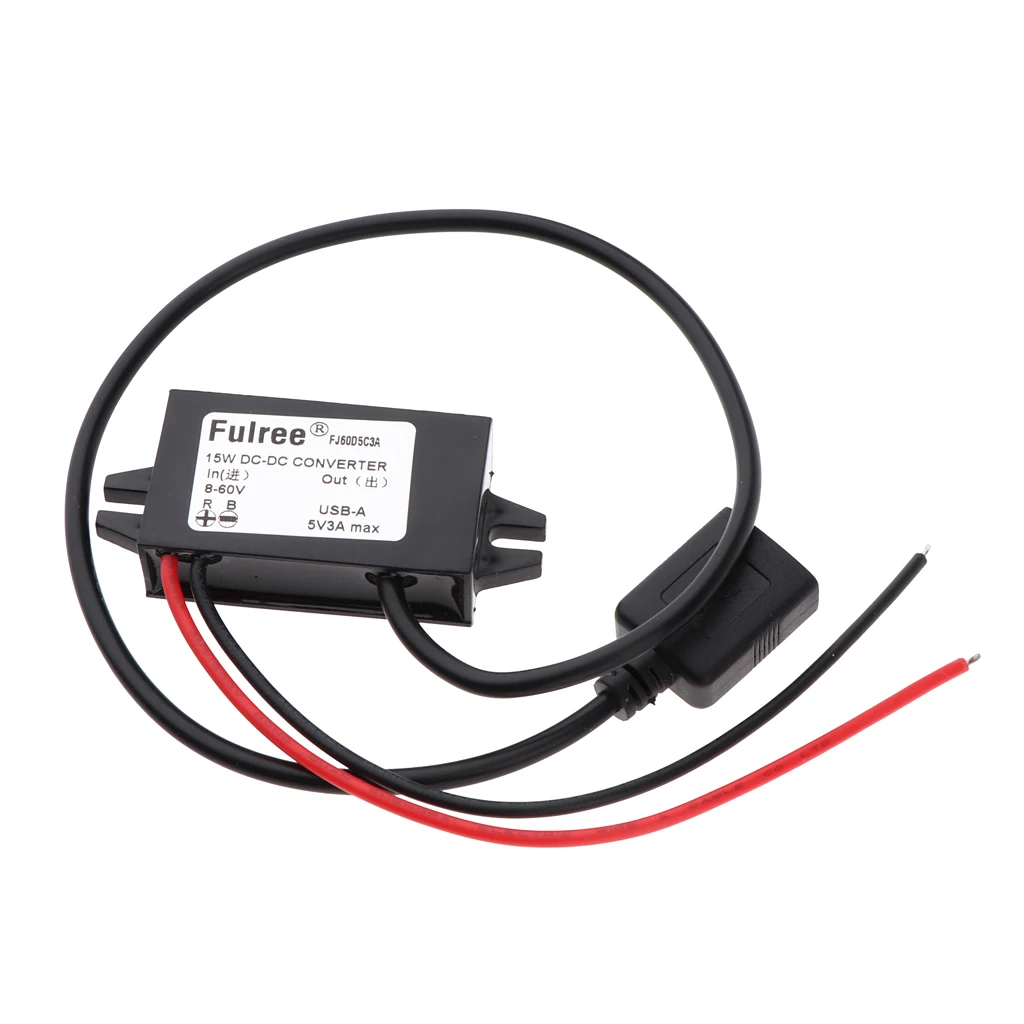 8-60V To 5V USB DC-DC Step Down Voltage Converter Car Power Regulator