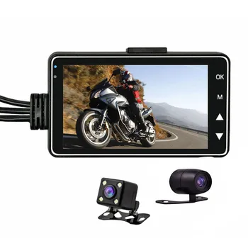 

1080P HD Motorcycle Camera DVR Motor Dash Cam with Special Dual-track Front Rear Recorder Motorbike Electronics Night Vision Box