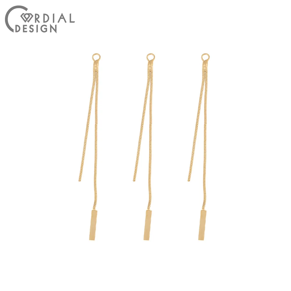 Cordial Design 20Pcs Earrings Accessories/DIY Making/Copper/Genuine Gold Plating/Hand Made/Jewelry Findings & Components/Charms - cordial