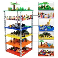 32*32 pontos dupla-face empilhável placa base de plástico pequenos tijolos baseplate clássico dimensões blocos de construção brinquedos