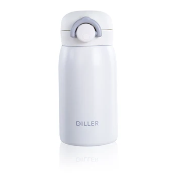 

Diller 304 Stainless Steel Food Grade Thermos Men Women Cute Mini Coffee Vacuum Flasks Warm Water Bottle FDA CE 260ml No.MLH8904