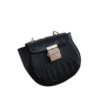 

Women Girls Fashion Solid Color Crossbody Bag Ladies Lychee Pattern Small Chain Shoulder Bag for Work Shopping