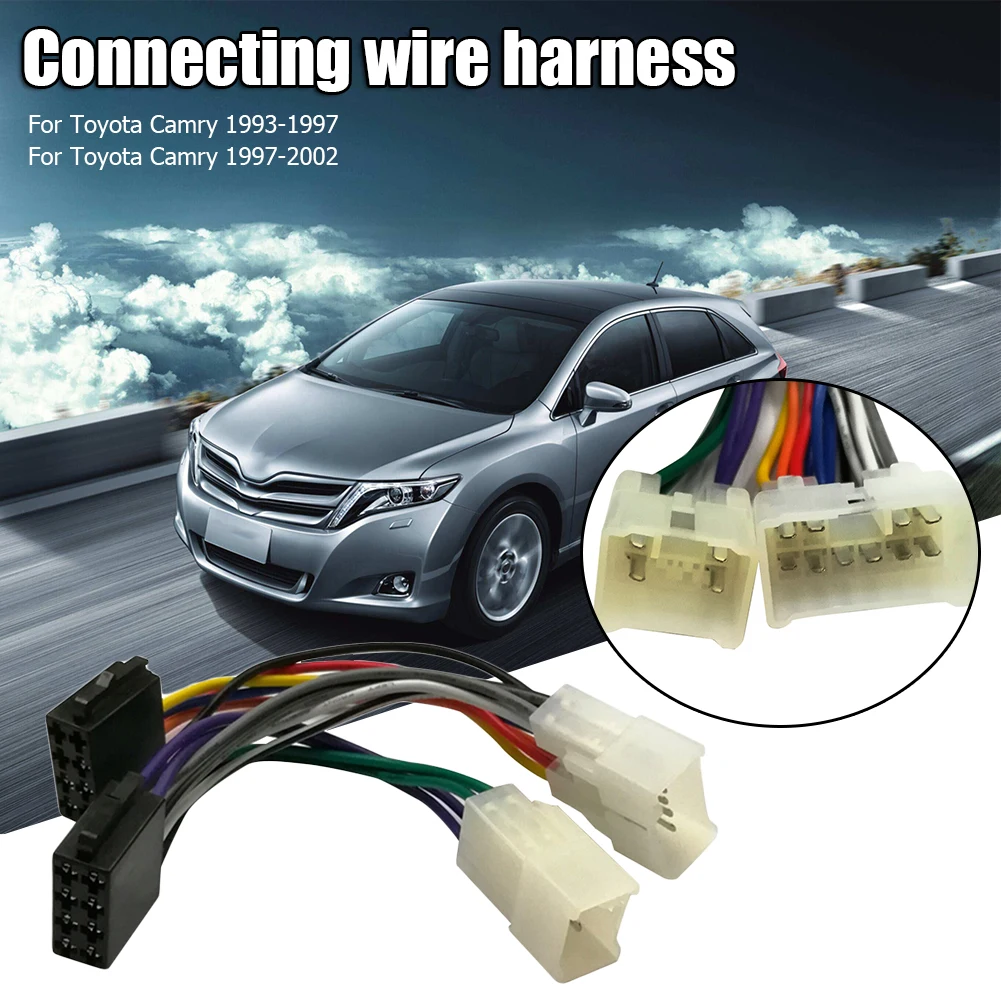 Car Stereo Wiring Harness Connector Adaptor Harness Adapter Plug Cable Car Accessory ISO for
