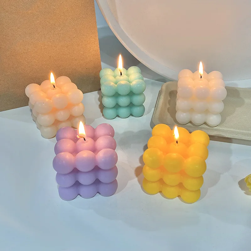 Creativity Ball Cube Aromatherapy Candle Modeling Ornaments Soy Wax Scented Gift Decoration Tools | Дом и сад