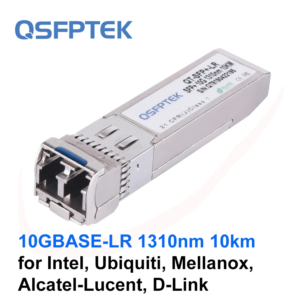 10GBASE LR SFP Transceiver Module 1310nm 10km DDM LC for Intel Ubiquiti Mellanox Alcatel Lucent D 1