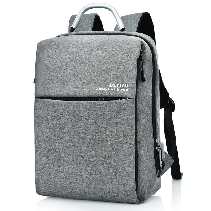 Стиль большой емкости рюкзак для ноутбука Мужской Рюкзак Повседневная Смарт USB Анти-слеза Компьютерная сумка