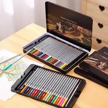 

Colour Pen Students Children Gifts Kids Drawing 24/36/48/72 Colors Woodiness Professional Durable Colored Pencils Graffiti