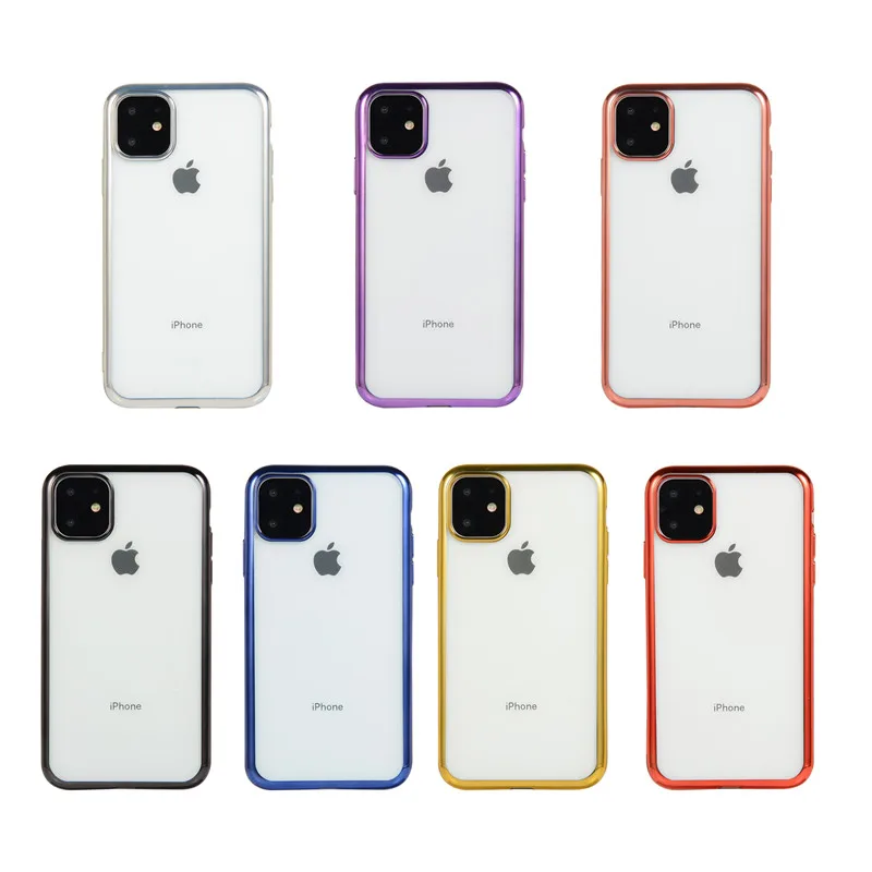 

Electroplated Phone Case Ultra-thin Shell For iPhone 11 Pro Max Xsmax XR XS X 8 7 6 6S Plus Anti-fall Back Cover Soft Shell Capa