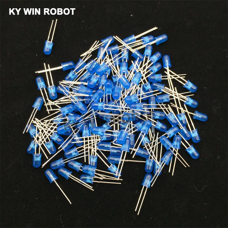 100pcs 5mm LED Diode 5 mm Assorted Kit White Green Red Blue Yellow Orange Pink Purple Warm white DIY Light Emitting Diode