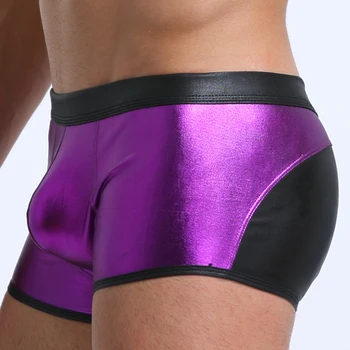 

Low Waist Sexy Men Underwear Briefs leather breathable Mens Bikini Brief cueca Gay Underwear hombre slips Male Panties