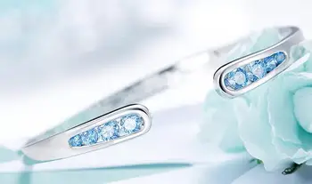 

YPD128 925 Silver Lady bracelet with Zircon Girls Wedding bracelet