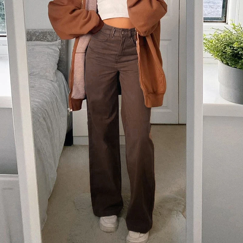 Fashion Trousers Capris Meltin Pot Capris brown casual look 