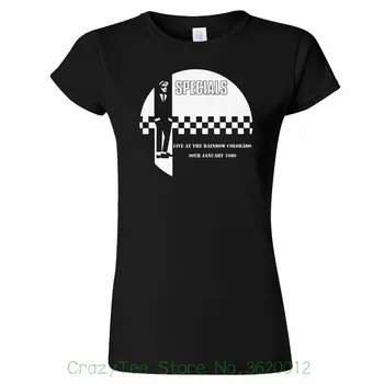 

Women's Tee The Specials Live At The Rainbow 1980 Gig Womens T Shirt 2 Tone Ska Madness 2018 Summer Tracksuit Hipster Women