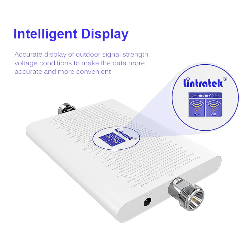  Lintratek AGC 70dB Universal Signal Booster 2G 3G 4G Repeater 900 1800 2100MHz Dual Band GSM 3G 4G 
