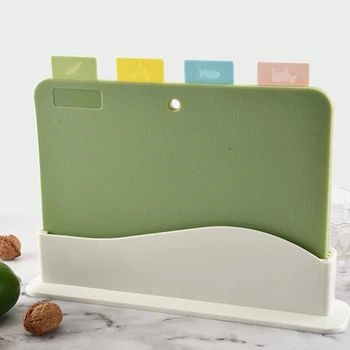 

4Pcs/Set Kitchen Multifunctional Plastic Cutting Board Eco Friendly Food Grade Chopping Board Kitchen Accessories