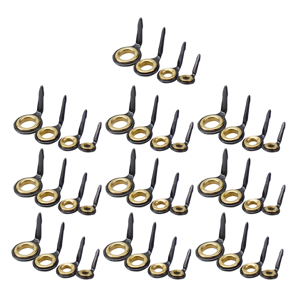 40 Pcs Single Leg Fishing Rod Ring Eye Guide for Spinning Casting Fly rod