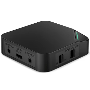 

CSR8675 Bluetooth 5.0 2 in 1 Transmitter Receiver Fiber Optic Bluetooth Adapter AptX HD o for TV/Headphone/Car/PC