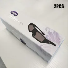 2 шт. X универсальные 96HZ-144HzDLP Линк проектор затвор активный затвор 3D очки для BenQ III