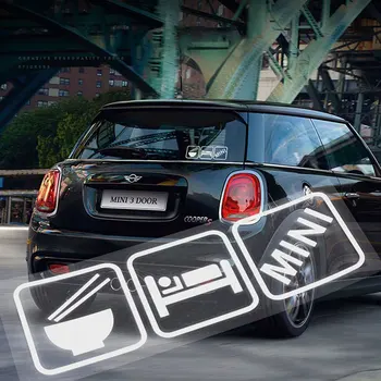 

Car Cute Window Stickers Decals Door Side Windshield Decoration For Mini Cooper One JCW Countryman F55 F56 R55 R56 R60 R61 F60
