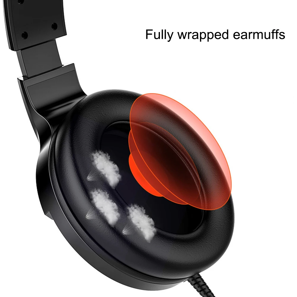 Wired Gaming Headset Headphone with Microphone for PC Desktop PS4 xbox 7 Colors Lights Bass Stereo Over ear Headsets