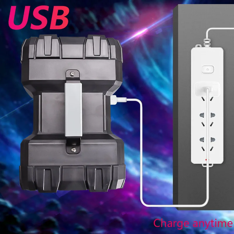 ABS двухсторонние фары Портативный прожектор P70 Светодиодный usb зарядка супер