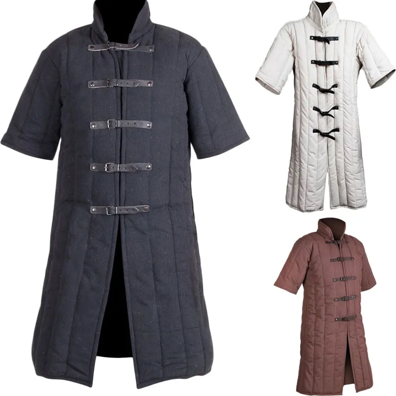 Женский костюм Gambeson куртка средневековый для косплея викингов с короткими