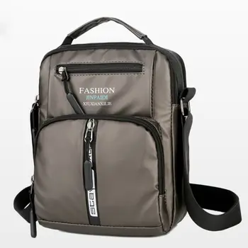 

Men Satchel Shoulder Bag Front Back Pockets Business Crossbody Pack Portfolio L9BE