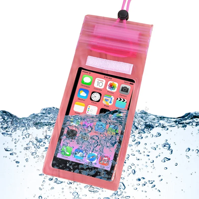 Водонепроницаемый подводный ПВХ упаковочная сумка сумки для дайвинга для iPhone Открытый мобильный телефон Карманный чехол для samsung Xiaomi huawei