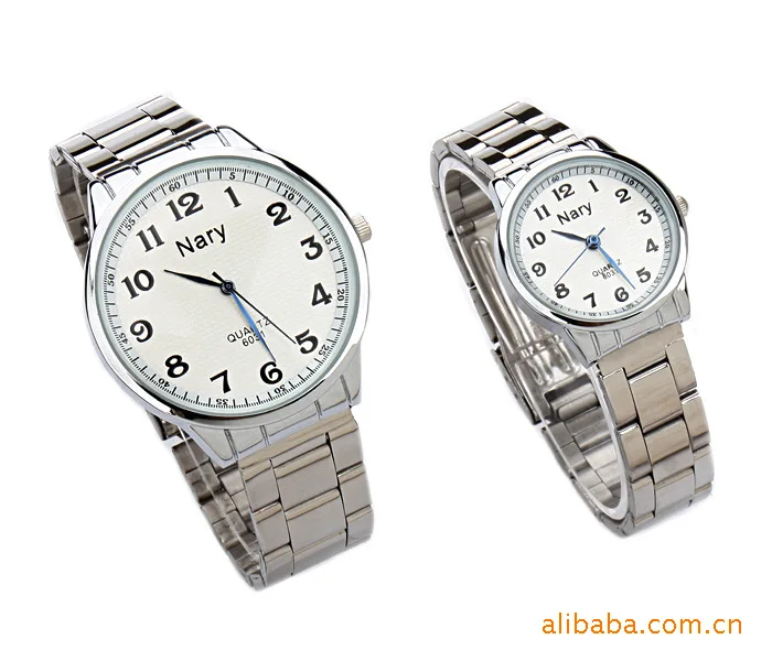 

[Nary/NARY] NARY New Style Classic with Numbers Eternal Series 6031 COUPLE'S Watch Large Dial Watch