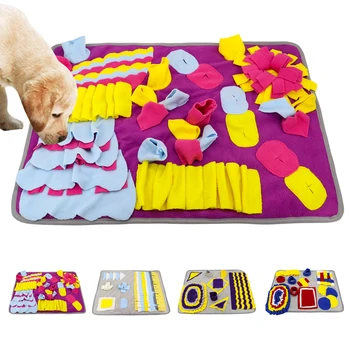 

Dog Snuffle Mat Pet Sniffing Training Mat Dog Cat Stress Relief Anti Choke Blanket Nose Work Toy Pad Slow Feed Intelligence Mat