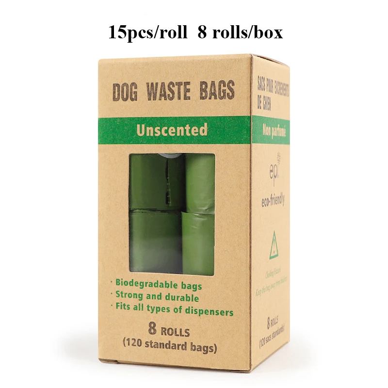 15 штук в рулоне биоразлагаемые пакеты для уборки за собакой экологически чистые одноразовые мешки для отходов собак использовать для упаковки собачьи экскременты
