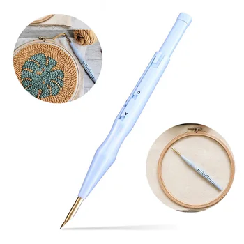 

1PCS Plastic Punch Needle Embroidery Pen Set Adjustable Punch Needle Weaving Tool Interchangeable Punch Needle
