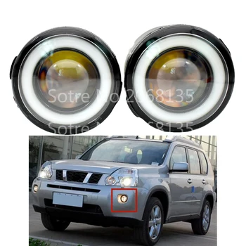 

2x Car LED Fog Lights 90mm Round with Angel Eye For Nissan X-Trail T31 Juke Vampira Quest 2007-2014
