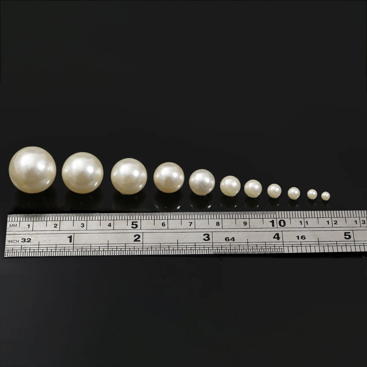 Acrylic Beads 3/4/6/8/10mm Round No Hole Acrylic Imitation pearl beads Loose beads For DIY Scrapbook Decoration Crafts Making acrylic beads