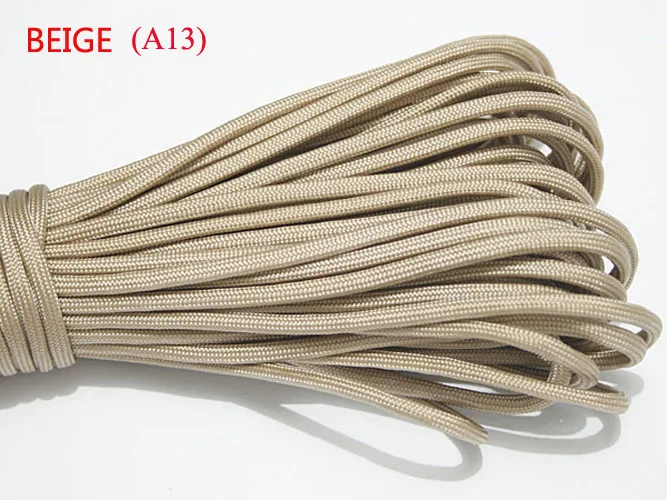 100FT Multi III Stand 7 Cores 550 Paracord Parachute Cord Lanyard #27 Green 4mm 