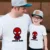couple matching outfits for wedding New Fashion Summer T Shirt Father Son Mother Daughter Unisex Family Matching Clothes Short Sleeve Casual White Children Tshirts black family matching outfits Family Matching Outfits