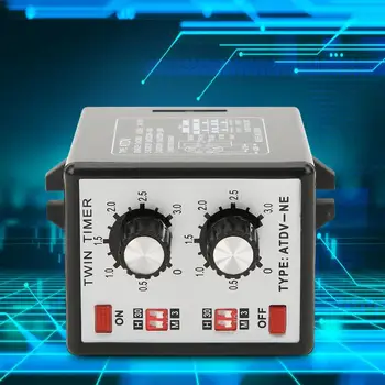 

ATDV-NE AC110/220V Knob Control Time Switch Relay On Off Timer Relay Multi-Section