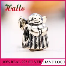 Украшения из серебра 925 пробы Серебряный Ангел надеюсь бусина-Шарм для браслетов браслеты Argent Prata 925 Подвески для изготовления ювелирных изделий